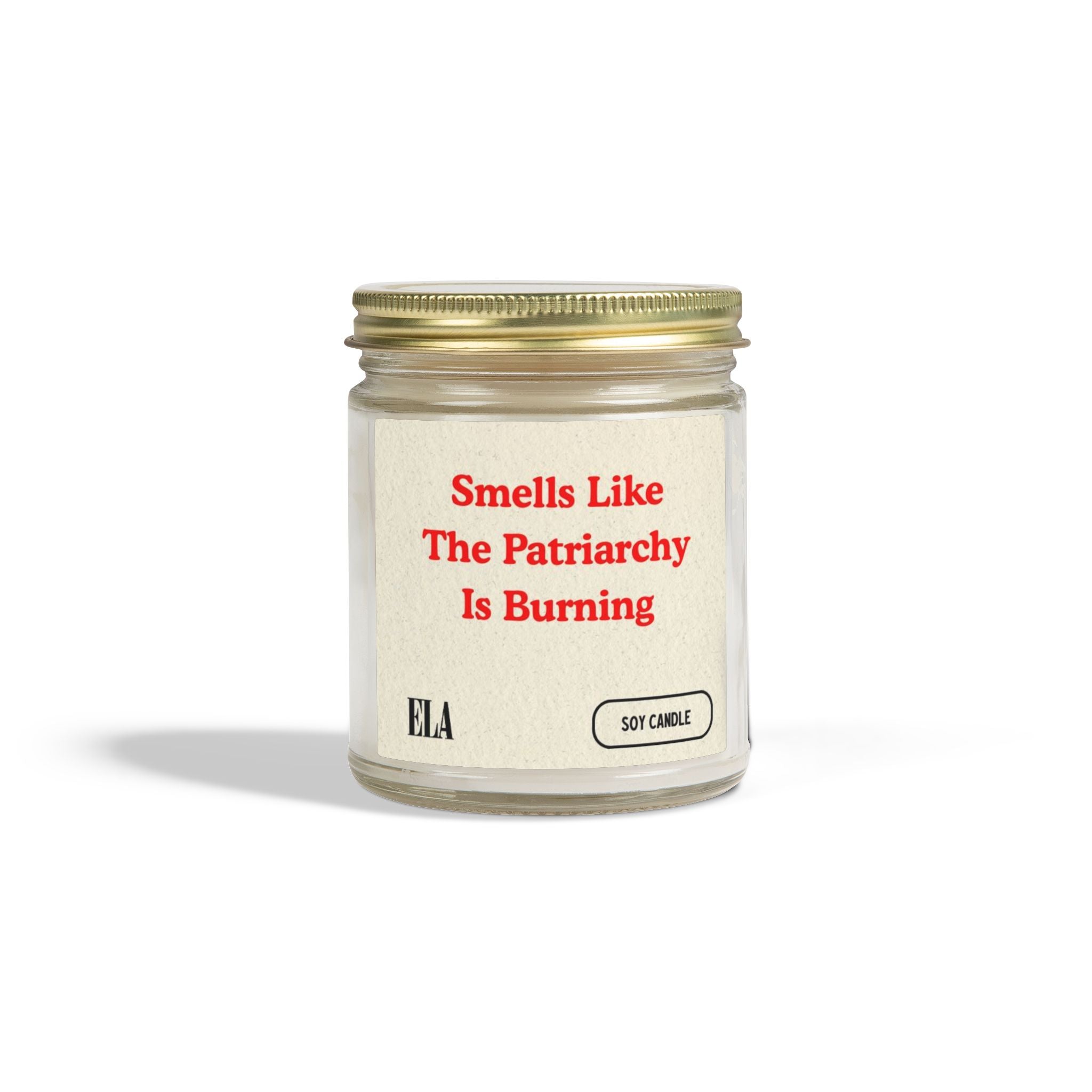 Feminist Gift, Smells Like The Patriarchy Is Burning Candle, Feminist Candle, Smash The Patriachy Gift, Scented Soy Candle