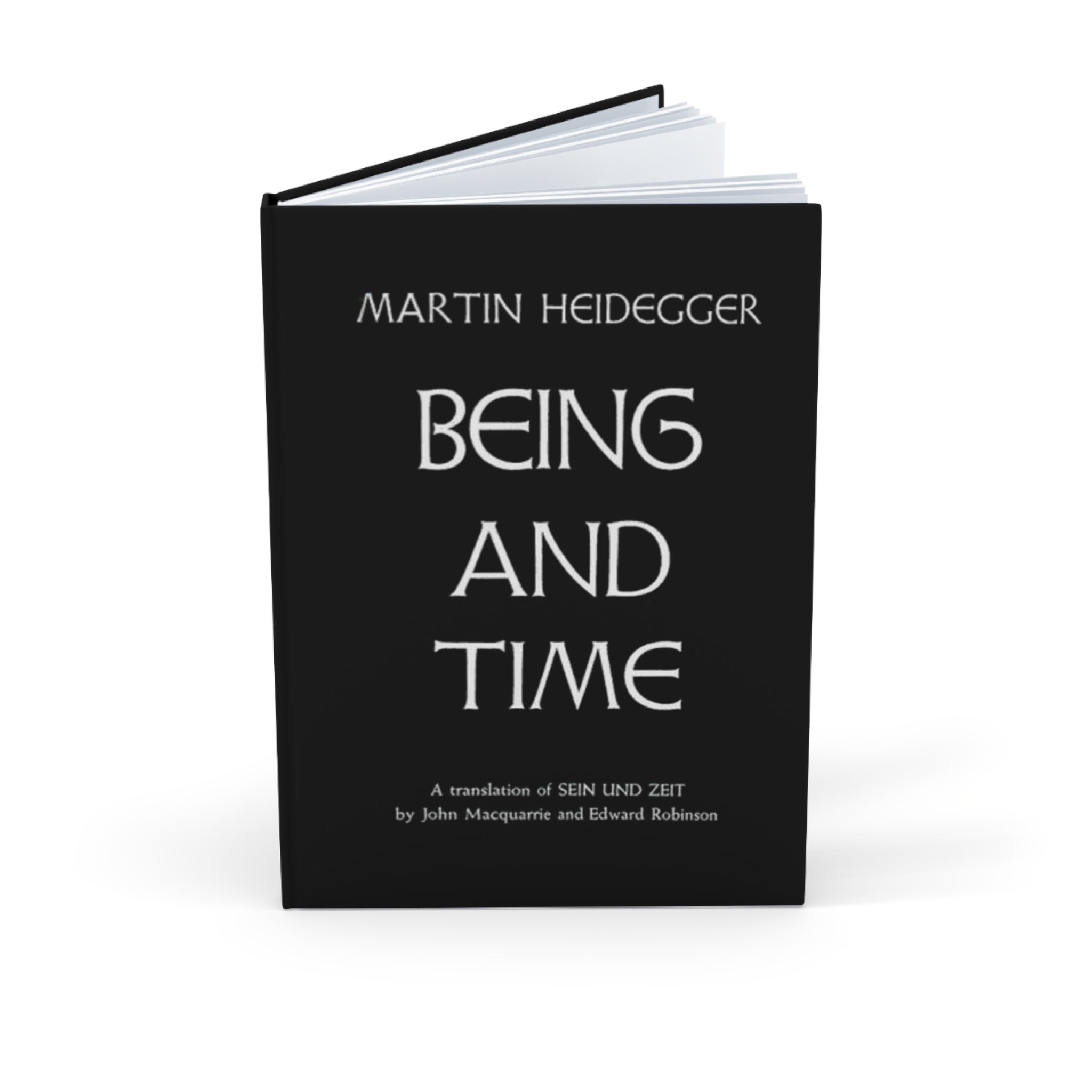 Being and Time Hardcover Journal, Philosophical Book Cover A5 Notebook