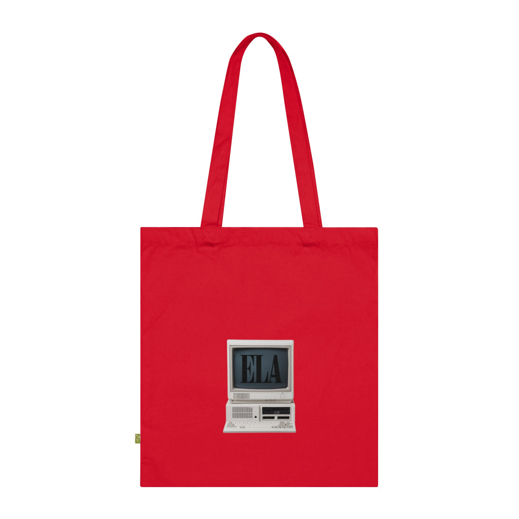 Retro Computer Monogram Tote Bag