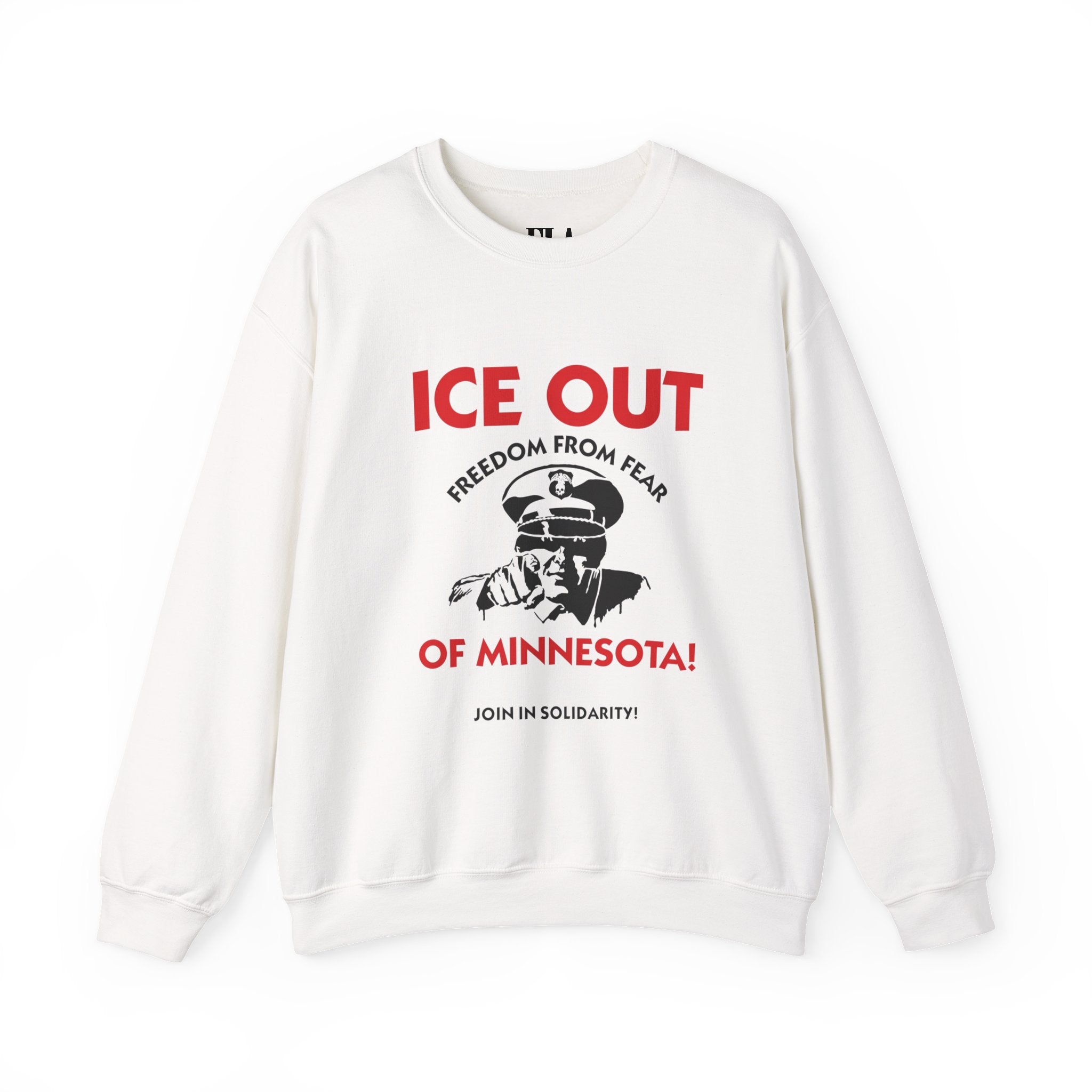 Freedom From Fear Ice Out of Minnesota Crewneck Sweatshirt | Activist Apparel | Social Justice Rally