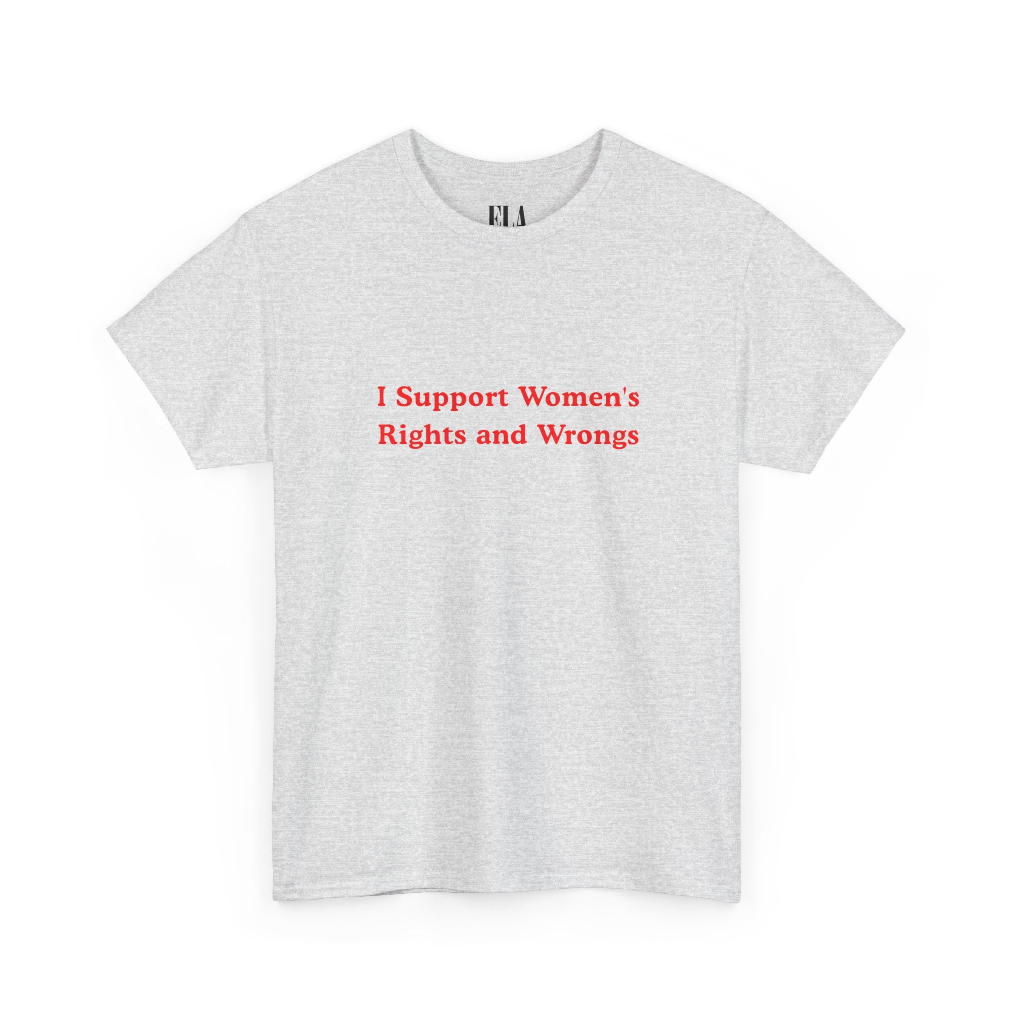 I Support Women's Rights And Wrongs Baby Tee, Feminism Baby Tee Shirt, Y2K Retro Baby Tee, Funny Feminist T Shirt, Women Shirt