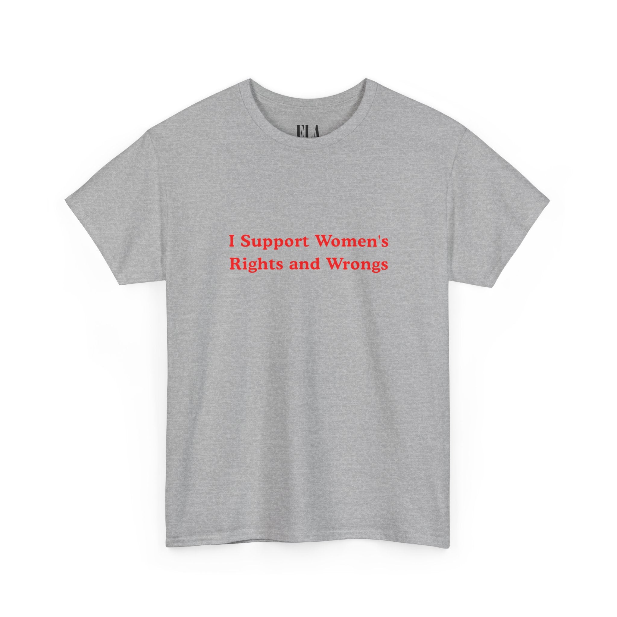 I Support Women's Rights And Wrongs Baby Tee, Feminism Baby Tee Shirt, Y2K Retro Baby Tee, Funny Feminist T Shirt, Women Shirt