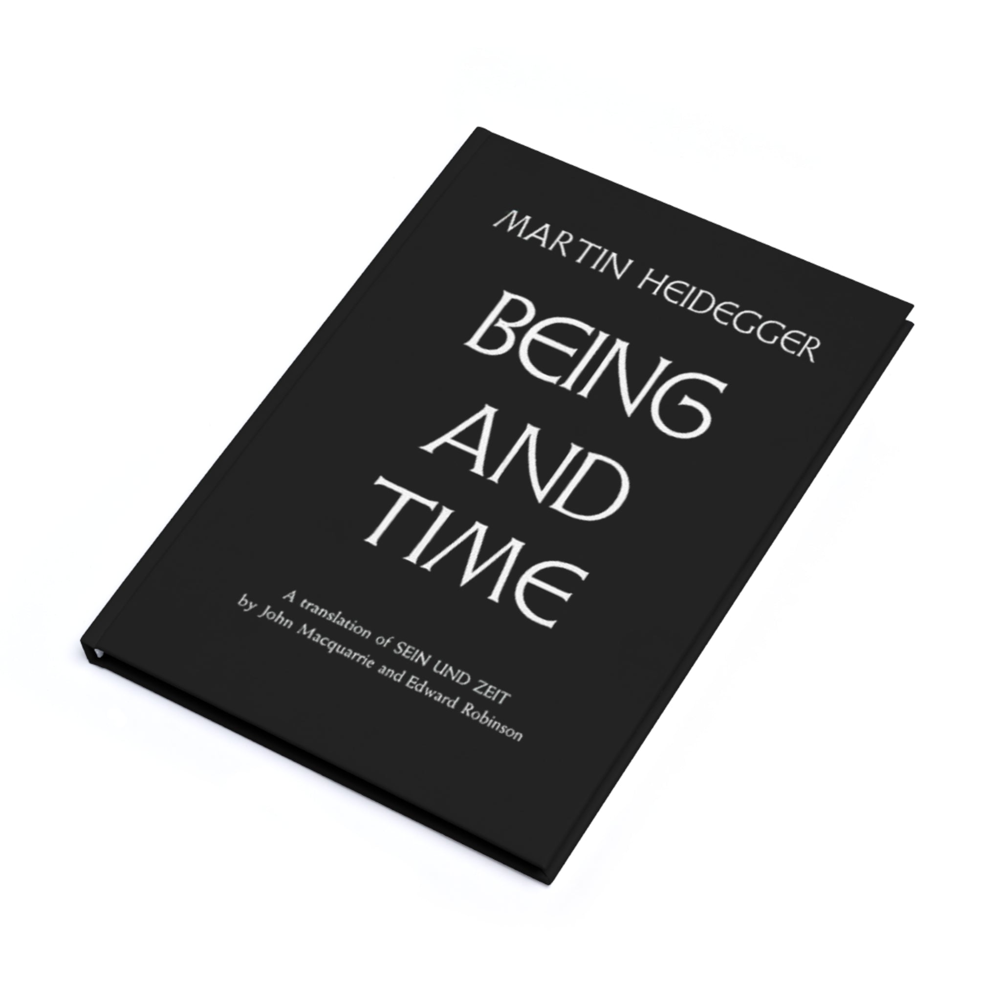 Being and Time Hardcover Journal, Philosophical Book Cover A5 Notebook