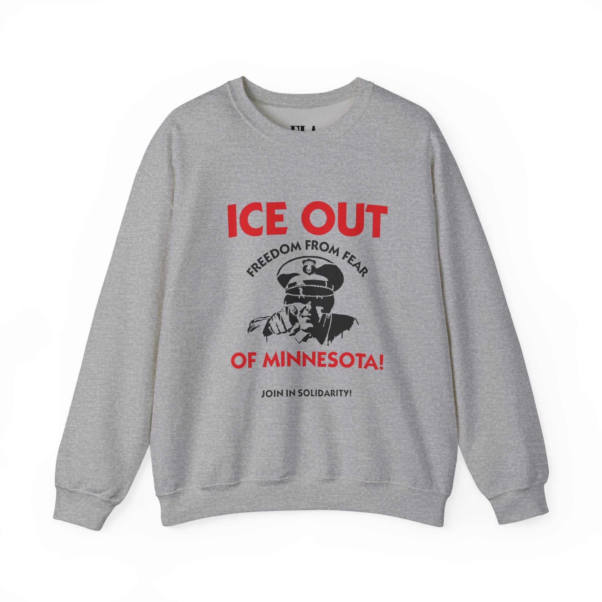 Freedom From Fear Ice Out of Minnesota Crewneck Sweatshirt | Activist Apparel | Social Justice Rally