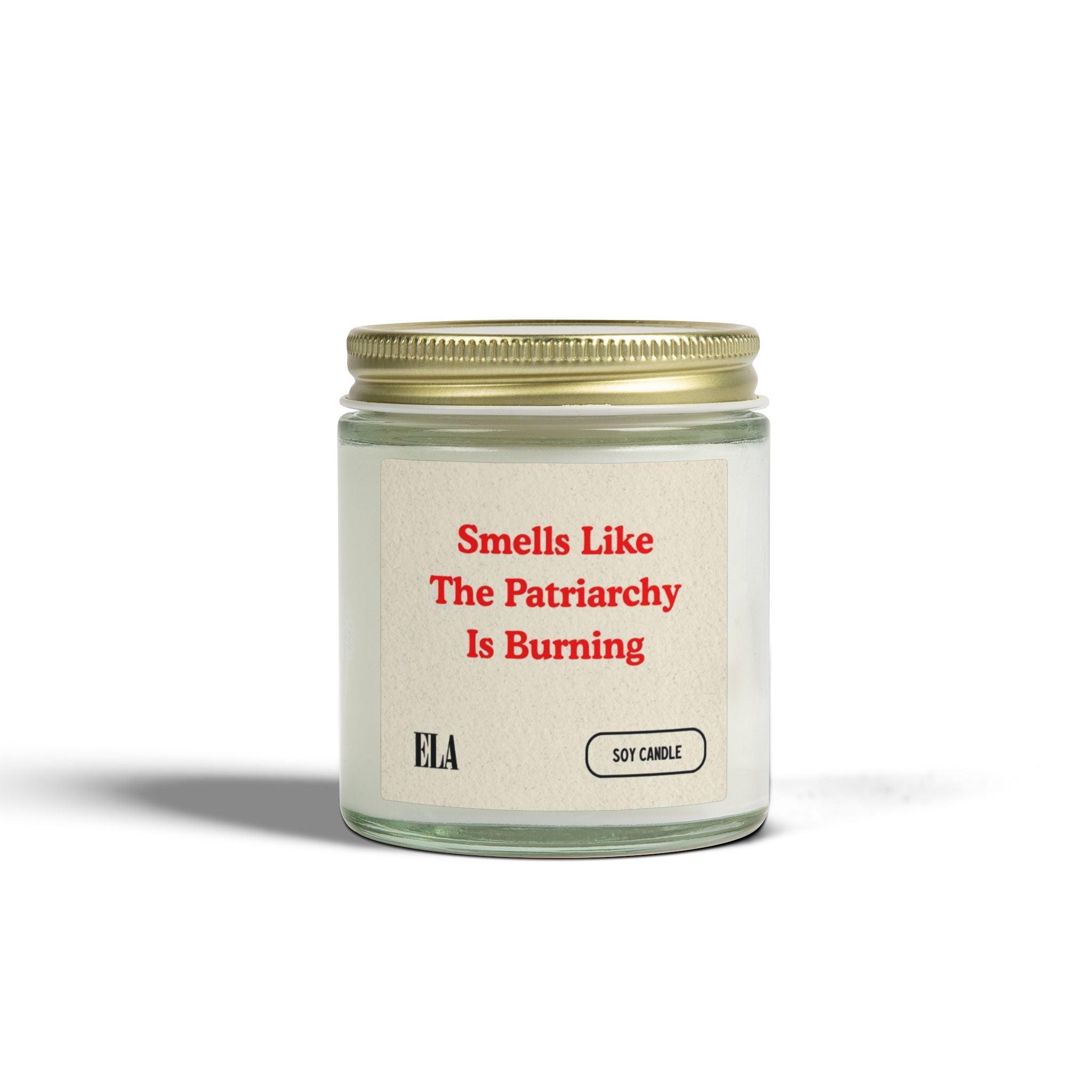 Feminist Gift, Smells Like The Patriarchy Is Burning Candle, Feminist Candle, Smash The Patriachy Gift, Scented Soy Candle